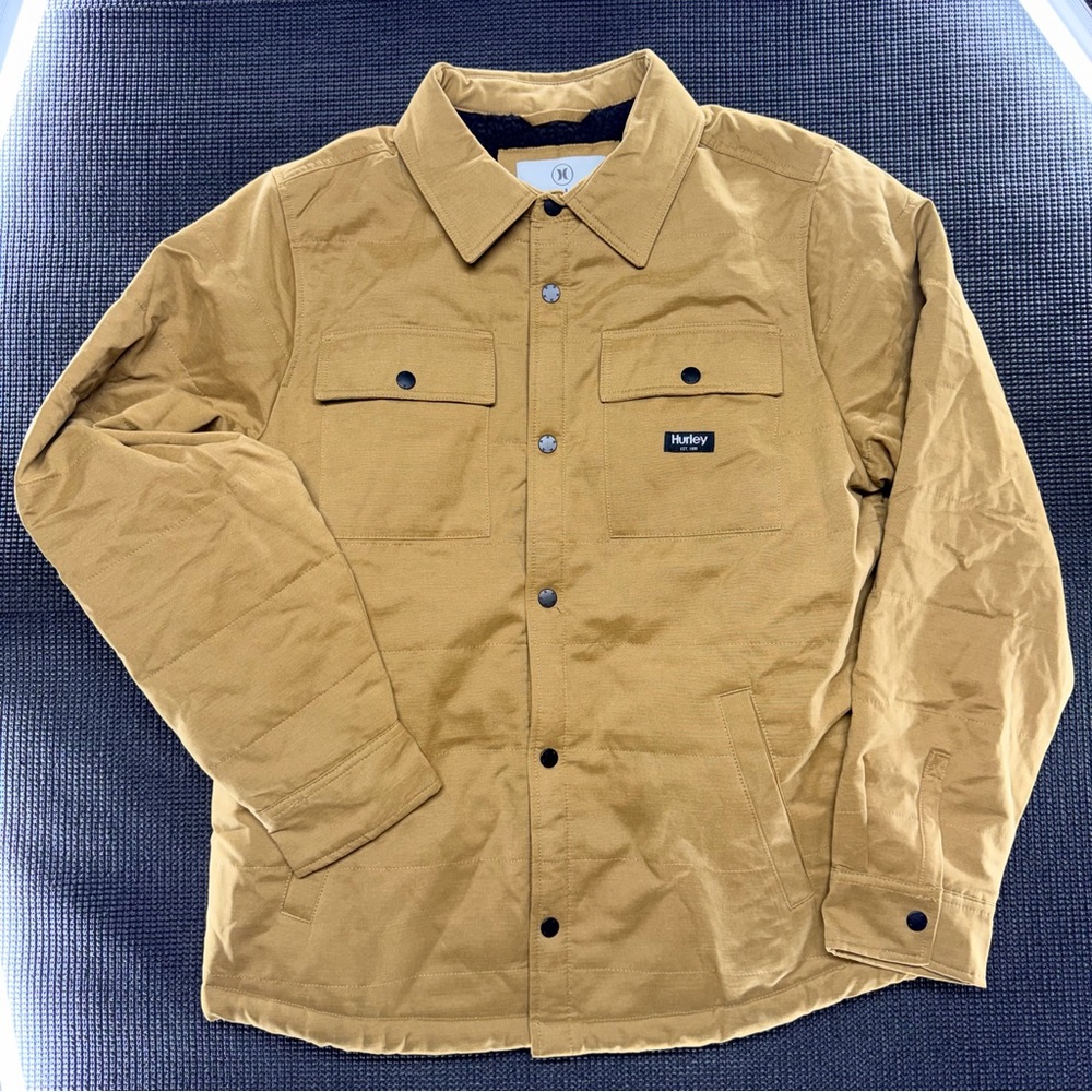 Hurley Men's Caramel Tan Shirt Jacket